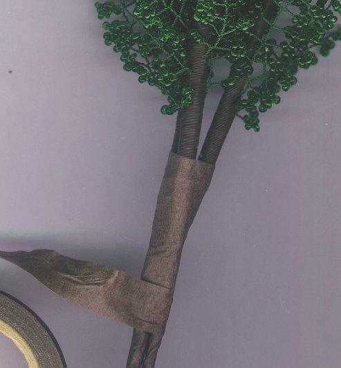 Мастер-класс бонсай «Лиловый чубушник или жасмин кавказский» из бисера на проволоке